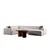 ATELIER DEL SOFA Ugaona sofa Melva (L15 + C + O2 + Chl Right)
