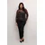 KAFFE CURVE Majica Johanna siva