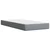 Vidaxl Box spring postelja z vzmetnico svetlo siva 80x200 cm blago