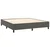 Vidaxl Box spring postelja z vzmetnico temno siva 200x200 cm žamet