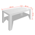 vidaXL Blagavaonski stol 140 x 80 x 75 cm bijeli