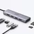 Ugreen CM511 HUB adapter USB-C - 3x USB 3.2/HDMI 4K/SD TF, siva
