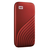 WD 500GB my passport SSD - portable SSD, up to 1050MB/s Read and 1000MB/s write speeds, USB 3.2 Gen 2 - red