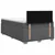 vidaXL Postelja boxspring z vzmetnico Temno siva 120 x 190 cm Blago