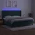 Vidaxl Box spring postelja z vzmetnico LED tem. zelena 200x200cm žamet