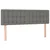 Vidaxl Box spring postelja z vzmetnico temno siva 140x200 cm blago