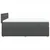 Vidaxl Box spring postelja z vzmetnico temno siva 160x200 cm blago