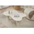 Hanah Home Klub sto Bloom, 110x40x70 cm, Krem