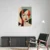 Canvas Slika na platnu Red lady, 60x90 cm, Sa ramom, Beli
