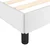 Vidaxl Posteljni okvir bel 90x200 cm blago