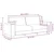Vidaxl Trosed svetlo siv 220x77x82 cm blago
