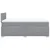 Vidaxl Boxspring postelja z vzmetnico svetlo siva 120x190 cm blago