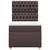 Vidaxl Box spring postelja z vzmetnico temno rjava 80x200 cm blago