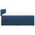 vidaXL vidaXL Box spring postelja z vzmetnico modra 160x200 cm blago, (21305052)
