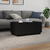 Stolić za kavu s LED svjetlima crni 90 x 50 x 40 cm