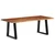 Vidaxl Klubska mizica medeno rjava 110x55x40 cm trden akacijev les