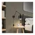 Zidna lampa 1xE27/20W/230V crna