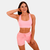 GymBeam Sportski grudnjak Mesh Panel Pink