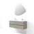 Skye Decor Set kupatilskog ormarića sa umivaonikom i ogledalom, 2 dela, Sivi