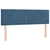 Vidaxl Box spring postelja z vzmetnico temno modra 140x200 cm žamet