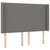 Krevet box spring s madracem LED tamnosivi 140x190cm od tkanine
