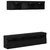 TV zidne jedinice s LED-om 5 pcs Crni hrast 80 x 30 x 40 cm
