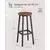 Songmics Set barskih stolov 2 kosa 32x74 cm rjave barve