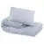 Set posteljine za poplun sivi 200x220 cm lagana mikrovlakna