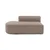 Atelier del Sofa Ugaona garnitura Mora X-Oval-L1-O1-O1-R1, 320x235x69 cm, Smeđa