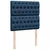 Vidaxl Box spring postelja z vzmetnico modra 100x200 cm blago