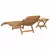 Ležaljka 2 pcs Smeđa 198 x 55 x 58,5 cm Čvrsto teak drvo