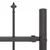 Vrtna Ograda 6 pcs Siva 10,2 x 0,6 m Čelik s prahom