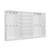 Hanah Home Ormar za hodnik Kale - 8127, 360x210x35 cm, Beli