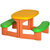 HOMCOM Outsunny piknik miza za dva otroka 3-6 let, komplet z mizo in dvema klopema, igralna miza za vrt in notranjost, 95cmx73cmx46cm, (20755489)