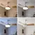 Brilagi - LED stropni ventilator sa prigušivačem LED/34W/230V 106 cm bela/smeđa + daljinski upravljač