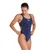 ARENA Enodelne kopalke SWIM TECH SOLID mornarska/bela