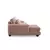 Atelier del Sofa Ugaona garnitura River 105x90x150cm Roze
