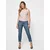 Mexx Ženska majica Stripe top DI2049023W, Prugasta, Teget-bela