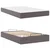 Okvir kreveta s madracem Ostalo 2 pcs Siva PVC