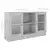 Vitrina siva boja betona 120 x 30,5 x 70 cm konstruirano drvo