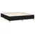 Vidaxl Box spring postelja z vzmetnico črn 200x200 cm blago