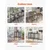 VEVOR Bar miza 61x61x914 cm rjava