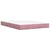 Vidaxl Box spring postelja z vzmetnico roza 140x190 cm žamet