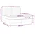 vidaXL Box spring postelja z vzmetnico LED tem. zelena 160x200cm žamet