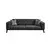 Atelier del Sofa Trosed na razvlačenje Bali 92x74x222cm Antracit