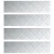 Stepenica Pravokutni 4 pcs Srebrno 100 x 25 cm Aluminij