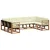 Set vanjskih sofa 9 kom. Prirodna i krem