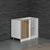 Hanah Home kuhinjski element Minar 4135, 105 cm, beli / dore