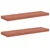 Polica na zidu 2 pcs Crvena 90 x 23,5 x 4 cm Konstruirano drvo