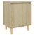 vidaXL Nočne omarice z lesenimi nogami 2 kosa sonoma hrast 40x30x50 cm